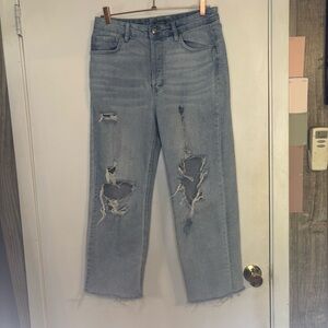 Wild Fable Size 12 Women's Distressed Blue Jeans